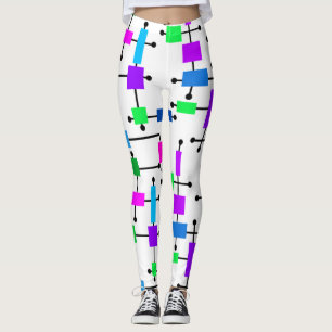 Coola Färg Grid Leggings