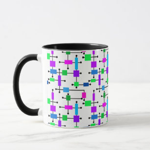 Coola Färg Grid Mugg