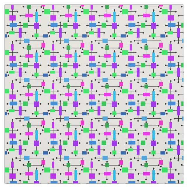 Coola Färg Grid Tyg (Provkarta)