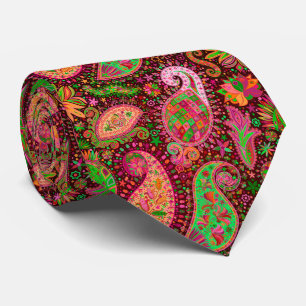 coola färg paisley-halsen i mönster slips