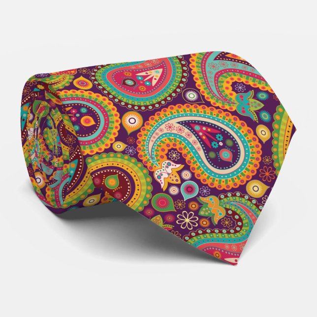 coola färg paisley-halsen i mönster slips (Rullad)