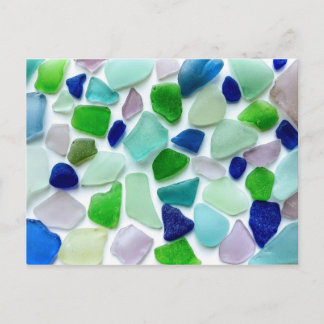 Coola Färg Sea Glass Postcard Vykort