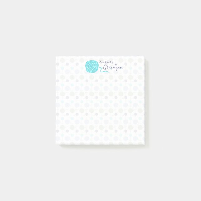 Coola Färg String Boll String Mönster Post-it Block (Framsida)