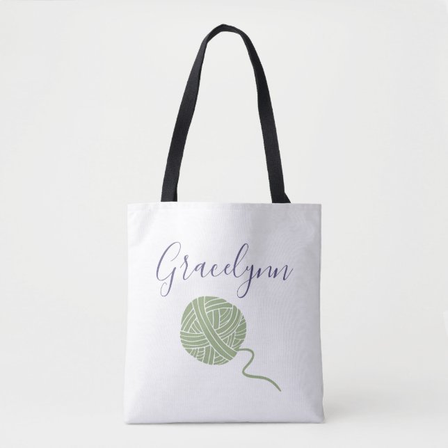 Coola Färg String Boll String Mönster Tygkasse (Framsida)