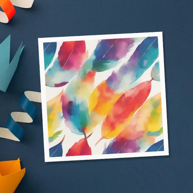 Coola Färgfläckig regnbåge indisk ludd vattenfärg Pappersservett (Skapare uppladdad)