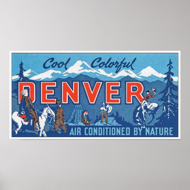 Coola - färgfull Denver Poster (Framsidan)