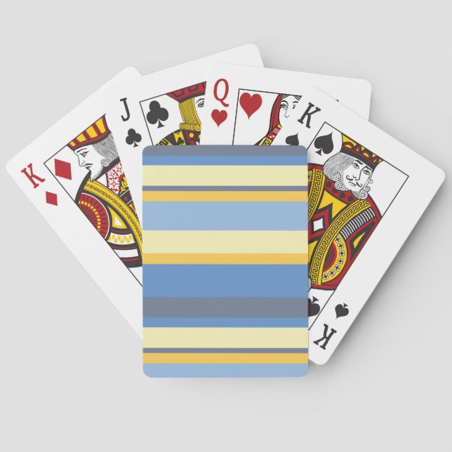Coola färgglada horisontella ränder  casinokort (Baksidan)