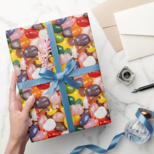 Coola färglös söt Påsk Jelly Beans Candy Presentpapper