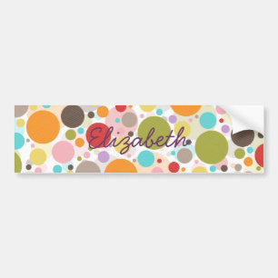 Coola färglöst trendig giftiga bubblor polka dot bildekal