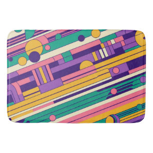 Coola, färgstark 80s/90s, designad badrumsmatta