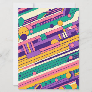 Coola, färgstark 80s/90s, designad julkort