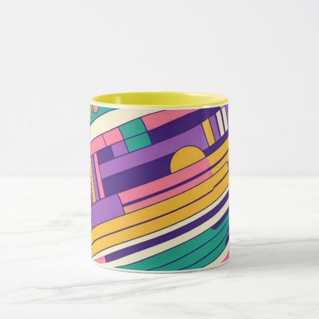 Coola, färgstark 80s/90s, designad mugg (Center)