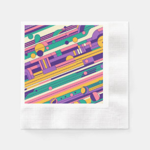 Coola, färgstark 80s/90s, designad pappersservett