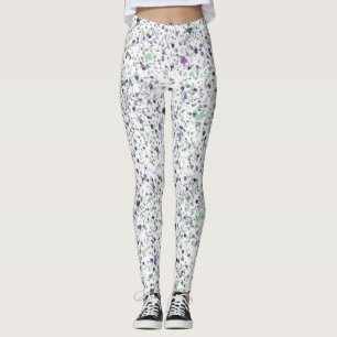 Coola, färgstarka hörselfärger, platterfärg, Abstr Leggings