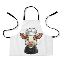 Coola Farm Animal Lover Art Cute Chef Cow