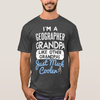 Coola Fars dag Design Geographor Grandpa T Shirt