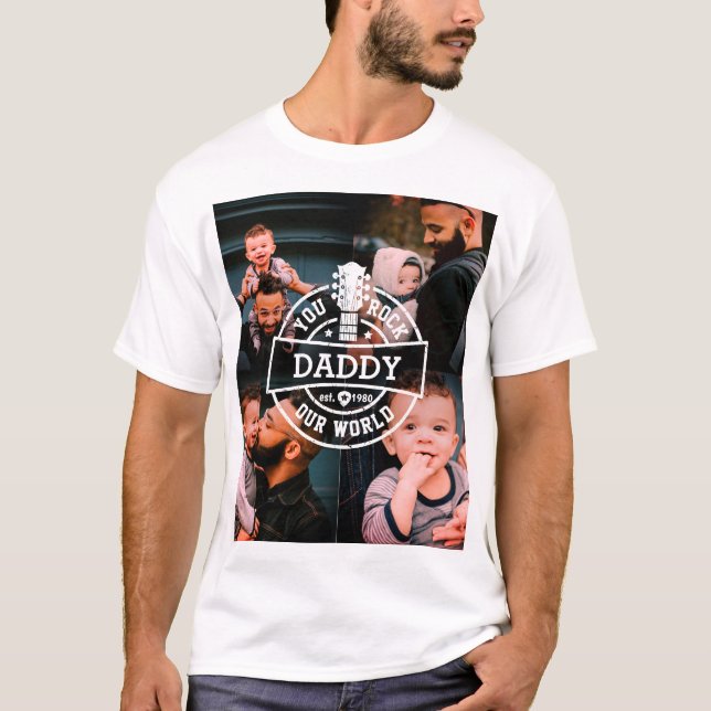 Coola Fars dag du Sten vår fotopassage T Shirt (Framsida)