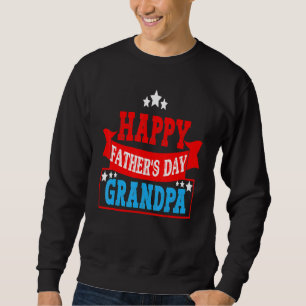 Coola Fars dag Quote Lycklig Fars dag Grandpa Lång Ärmad Tröja