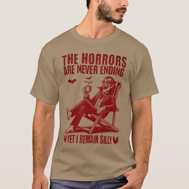 Coola fasor tar aldrig slut men jag förblir dum t shirt (Framsida)