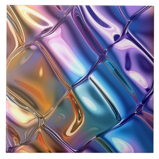 Coola faux foil mönster kakelplatta (Framsidan)