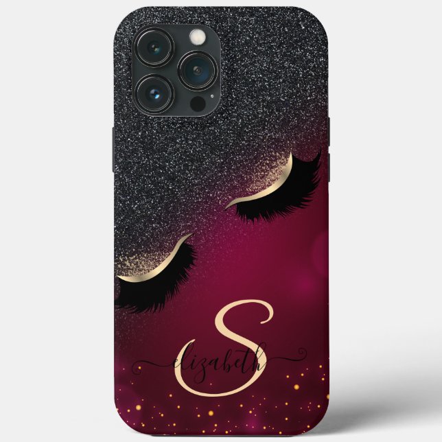 Coola Faux Lash Black Glitter Red (Baksida)