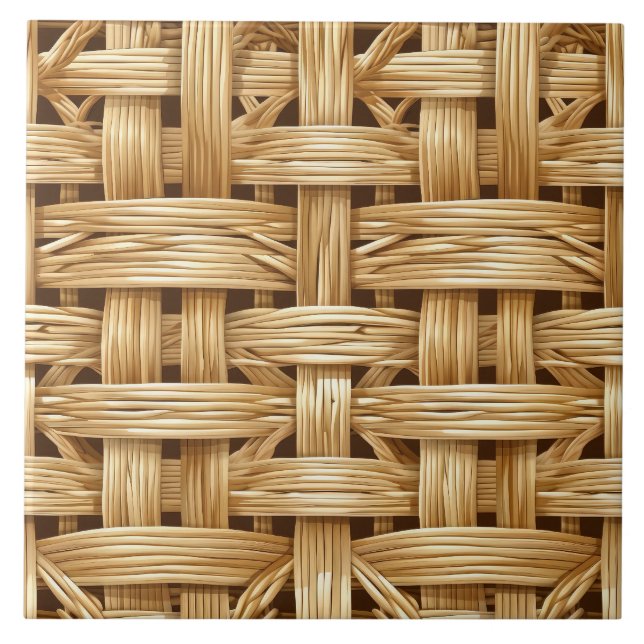 Coola faux weave mönster kakelplatta (Framsidan)