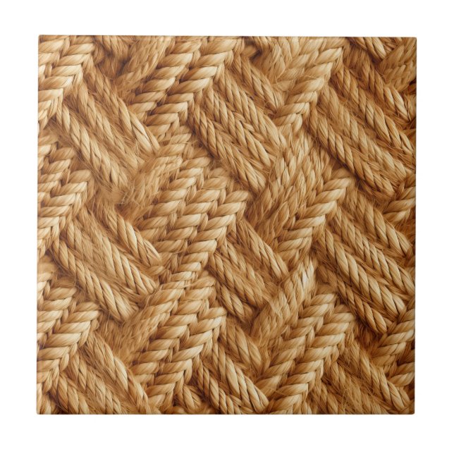 Coola faux weave mönster kakelplatta (Framsidan)