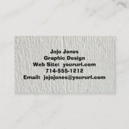 Coola Faux White Wood Black Visitkort