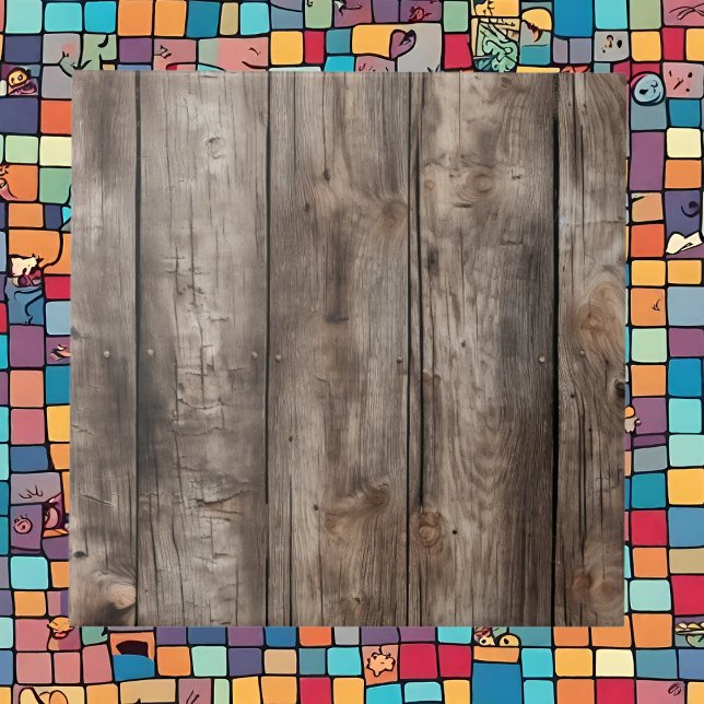 Coola faux wood mönster kakelplatta (Skapare uppladdad)