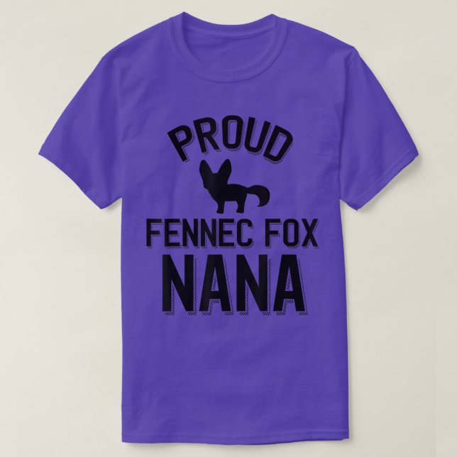 Coola Fennec Fo Grandparent Proud Fennec Fo Nana T Shirt (Design framsida)