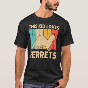 Coola Ferret För barn Boys Animal Ferret Owner Rod T Shirt