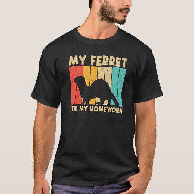 Coola Ferret För barn Boys Manar Ferret Pet Animal T Shirt (Framsida)