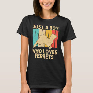 Coola Ferret for Boys Kids Animal Ferret Owner Ro T Shirt