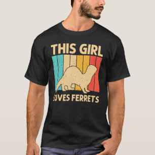Coola Ferret for Girls Kids Animal Ferret Owner Ro T Shirt