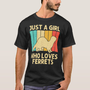 Coola Ferret for Girls Kids Animal Ferret Owner Ro T Shirt