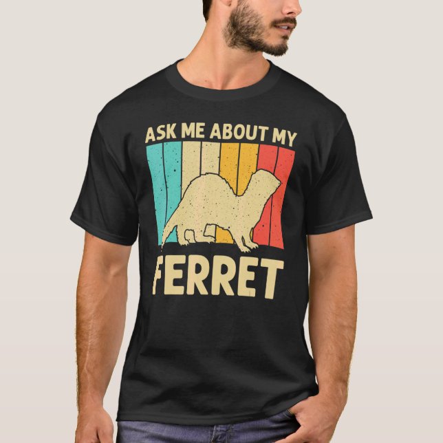 Coola Ferret För manar Women Animal Ferret Owner R T Shirt (Framsida)