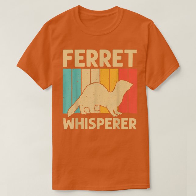 Coola Ferret För manar Women Animal Lover Ferret O T Shirt (Design framsida)