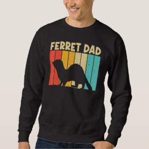 Coola Ferret for Pappa Far Ferret Pet Animal Lång Ärmad Tröja