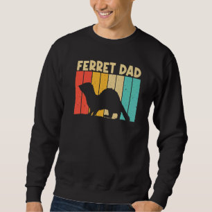 Coola Ferret for Pappa Far Ferret Pet Animal Lång Ärmad Tröja