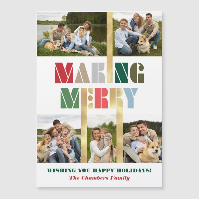 Coola Fet färgstark Skapar merry multifoto (Framsida)