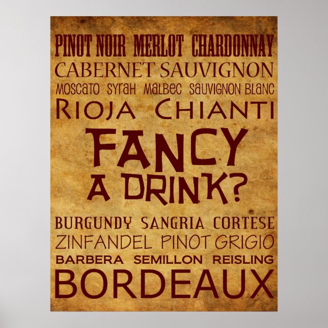 Coola Finare a Drink? Poster! Poster (Framsidan)