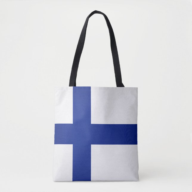 Coola Finland Flagga Mode Tygkasse (Framsida)