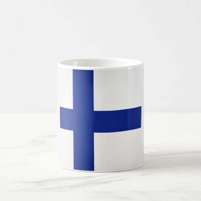 Coola Finska Flagga Kaffemugg (Center)