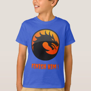 Coola Fire Dragon MK Fighing Videogame Avslutar ho T Shirt