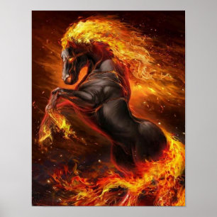 Coola Fire Horse PERFEKT Poster