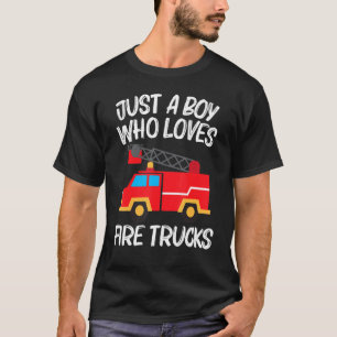 Coola Fire Truckfor Boys Manar Kids Firetrufig T Shirt
