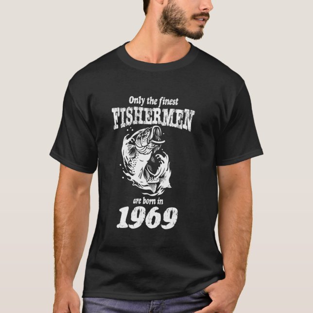Coola Fiskare 56-årsdag Rolig Farfar Pappa Ba T Shirt (Framsida)