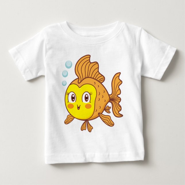 Coola fiskbaby  t shirt (Framsida)