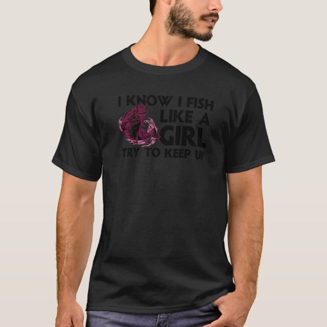 Coola Fiske efter kvinnor (regnbåge) T Shirt (Framsida)