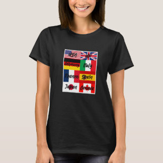 Coola Flaggor av World Illustration Graphic Desi T Shirt